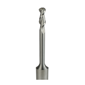 Carbide Tip Upcut 2 Flute Ballnose - 1/8 in Cutting x 1/4 in Shank